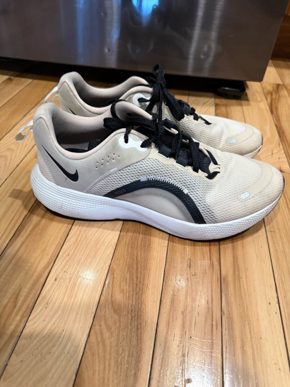 Nike Women’s Athletic Shoes in Beige and Black